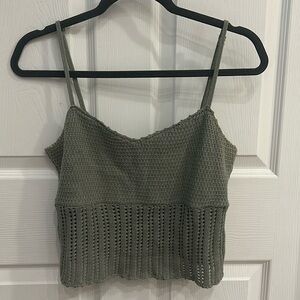 Abercrombie crochet crop top